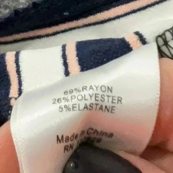 Lovers and Friends Petra Mini Dress in Navy White & Pink Stripe Size Small S - Picture 5 of 6